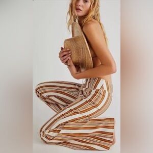 CRVY Wild Honey Printed Flare Jeans